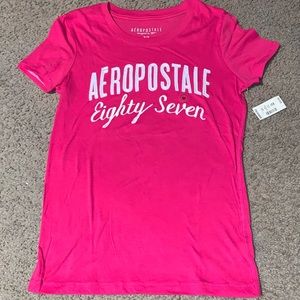 TWO Aeropostale Pink Shirts --- Size Medium